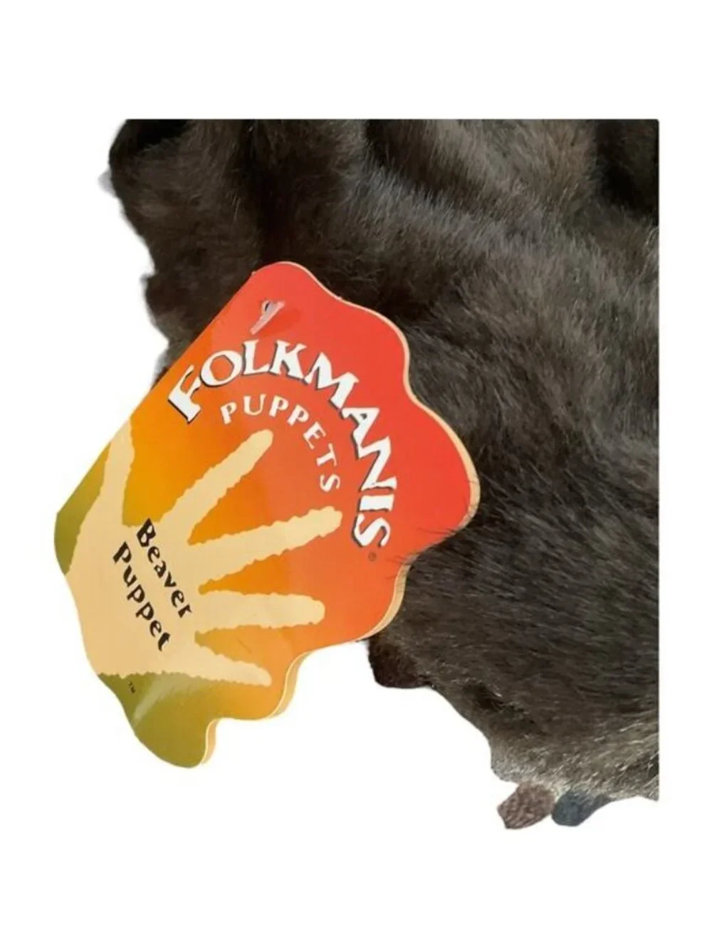 Folkmanis Mini Beaver Finger Puppet Plush Realistic Stuffed Animal Toy 7